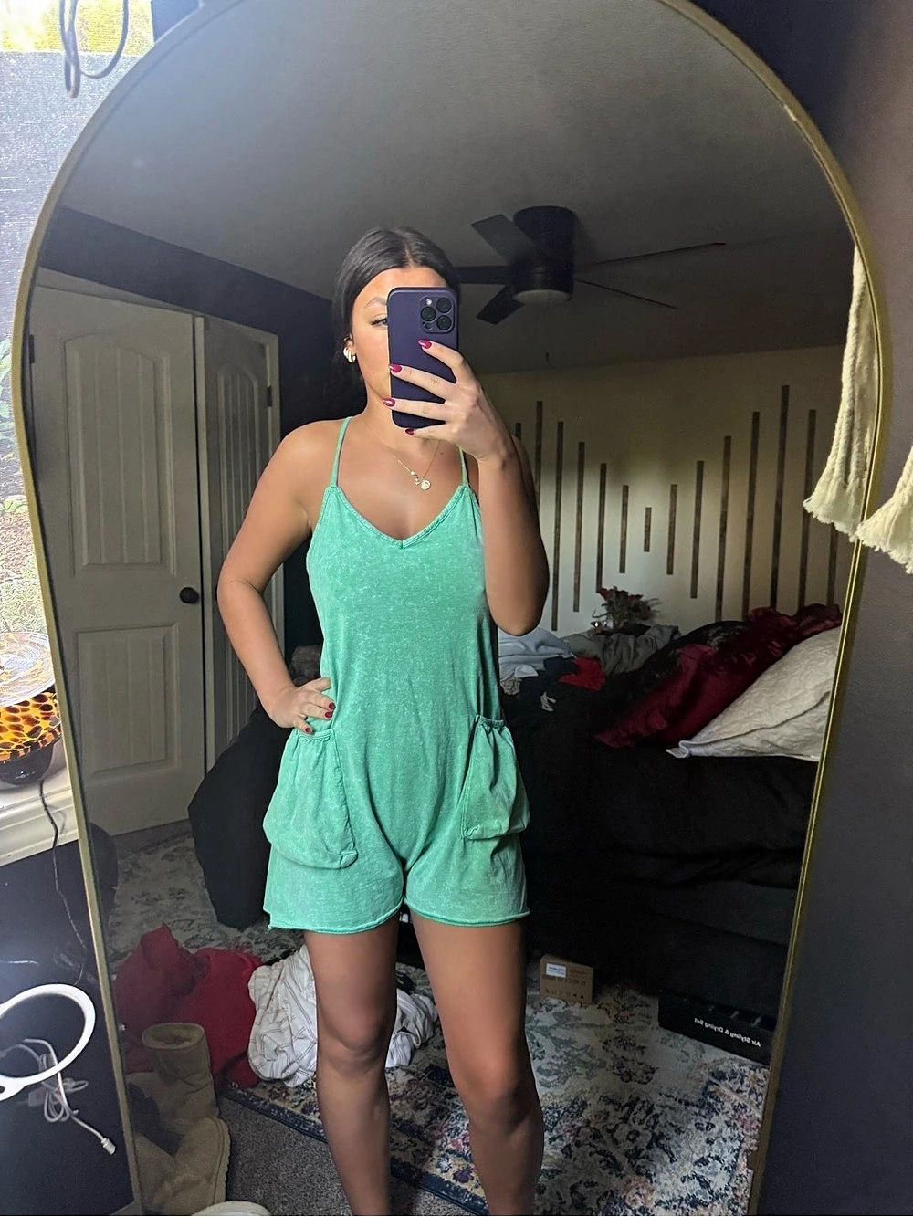 Movement Hot Shot Romper Green - Picture 6 of 9